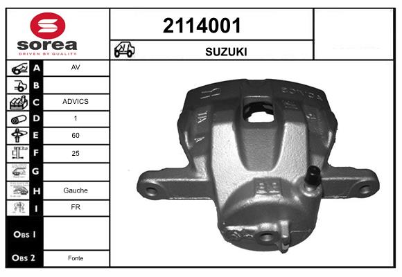 Etrier frana 2114001 EAI