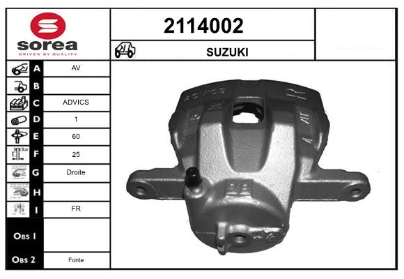 Etrier frana 2114002 EAI