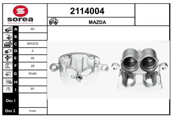Etrier frana 2114004 EAI