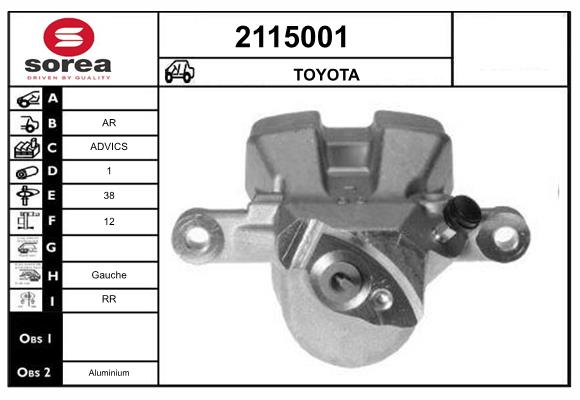 Etrier frana 2115001 EAI