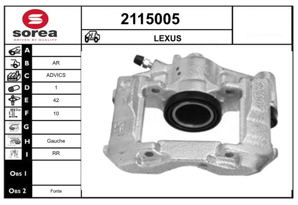 Etrier frana 2115005 EAI