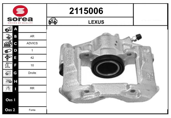 Etrier frana 2115006 EAI