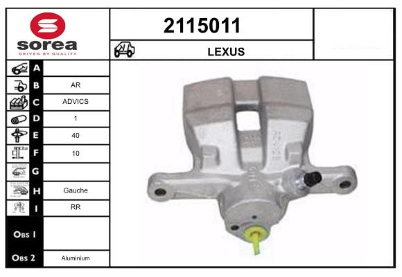 Etrier frana 2115011 EAI