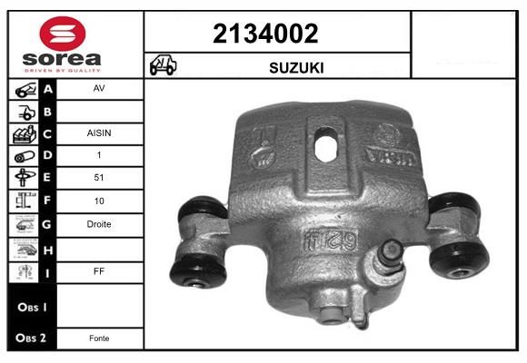 Etrier frana 2134002 EAI