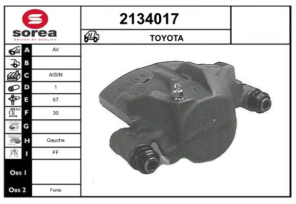Etrier frana 2134017 EAI