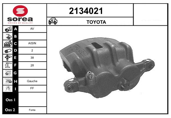 Etrier frana 2134021 EAI