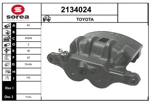 Etrier frana 2134024 EAI