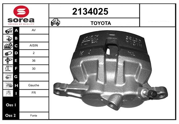 Etrier frana 2134025 EAI