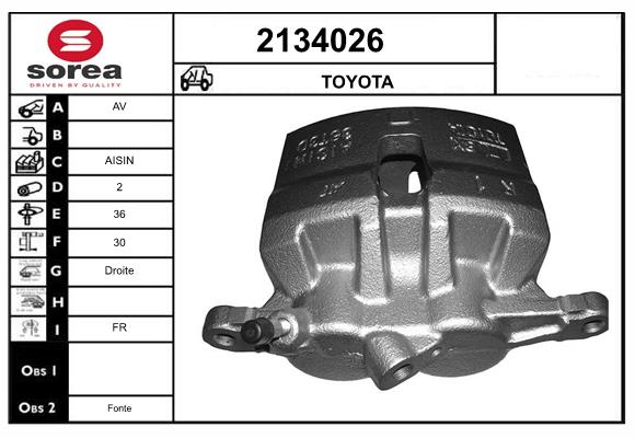 Etrier frana 2134026 EAI
