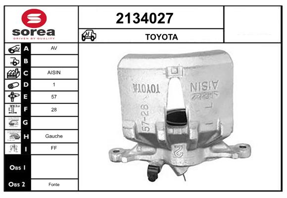 Etrier frana 2134027 EAI