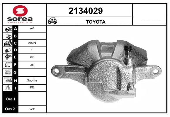 Etrier frana 2134029 EAI