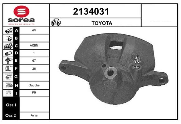 Etrier frana 2134031 EAI