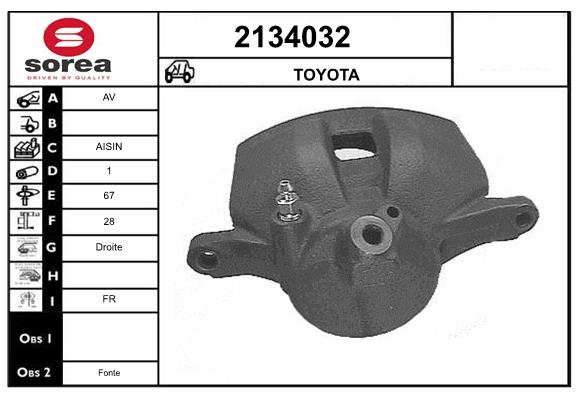 Etrier frana 2134032 EAI