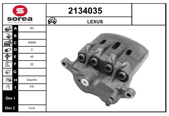 Etrier frana 2134035 EAI