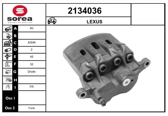 Etrier frana 2134036 EAI