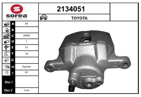 Etrier frana 2134051 EAI