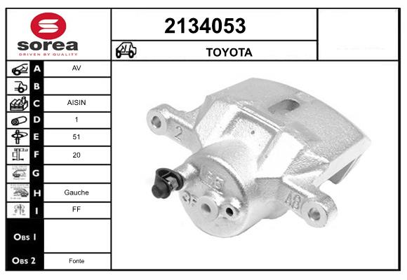 Etrier frana 2134053 EAI