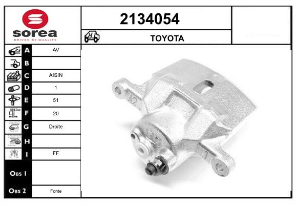 Etrier frana 2134054 EAI