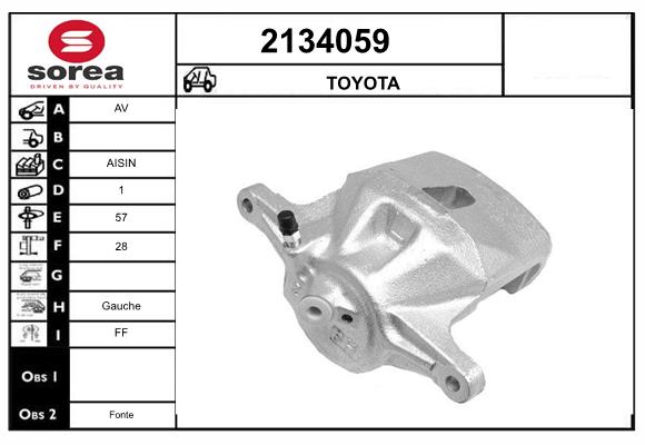Etrier frana 2134059 EAI