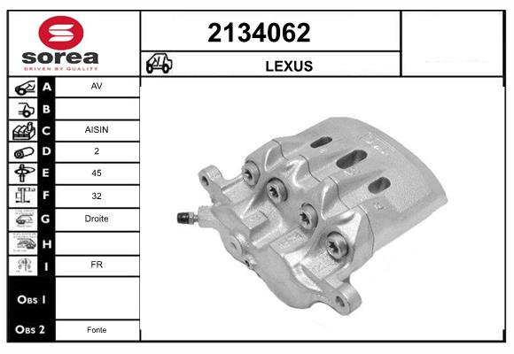 Etrier frana 2134062 EAI