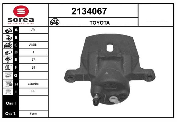 Etrier frana 2134067 EAI