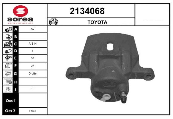 Etrier frana 2134068 EAI