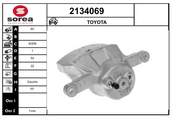Etrier frana 2134069 EAI