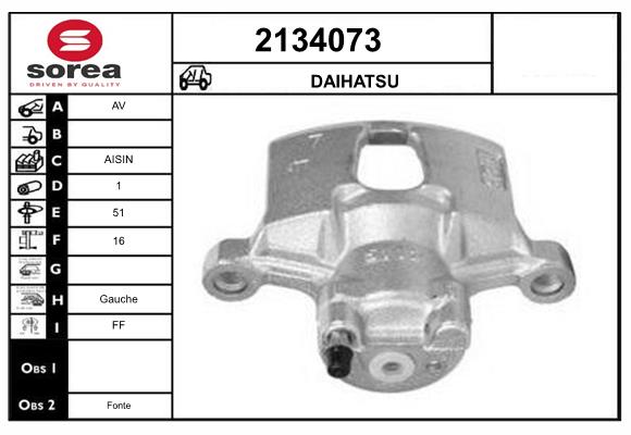 Etrier frana 2134073 EAI