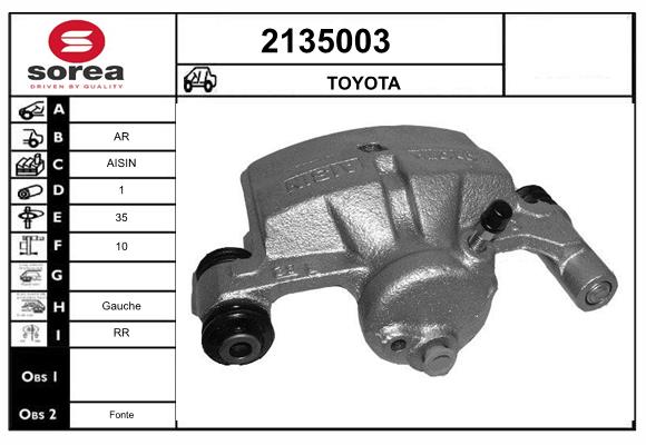 Etrier frana 2135003 EAI