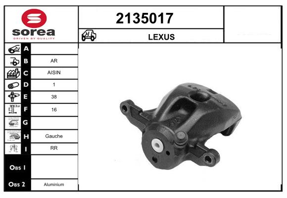 Etrier frana 2135017 EAI