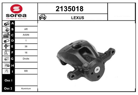 Etrier frana 2135018 EAI