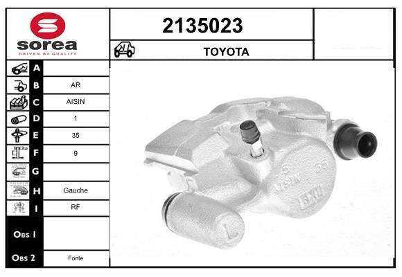 Etrier frana 2135023 EAI