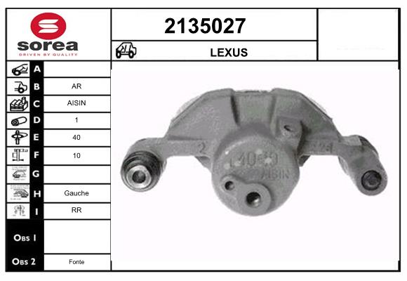 Etrier frana 2135027 EAI