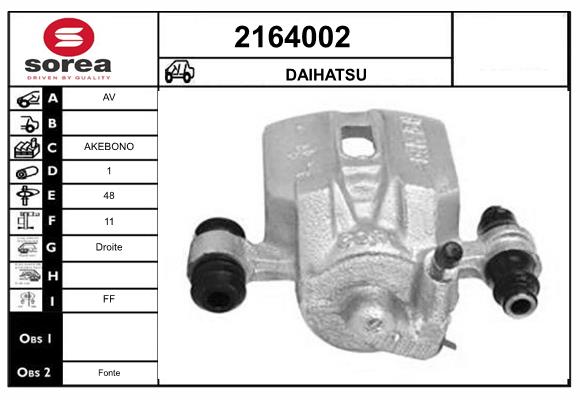 Etrier frana 2164002 EAI