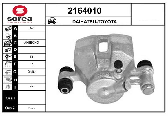 Etrier frana 2164010 EAI