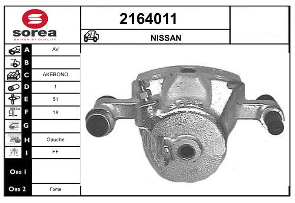Etrier frana 2164011 EAI