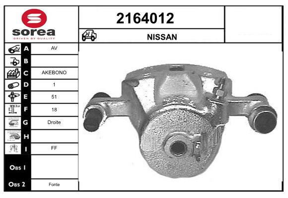 Etrier frana 2164012 EAI