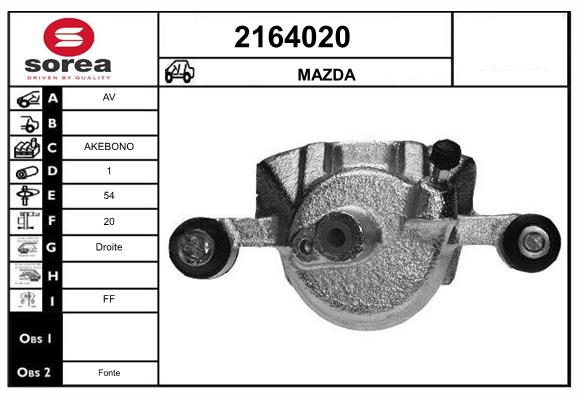 Etrier frana 2164020 EAI
