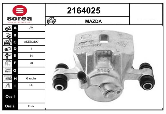 Etrier frana 2164025 EAI