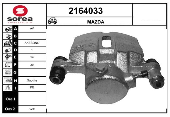 Etrier frana 2164033 EAI