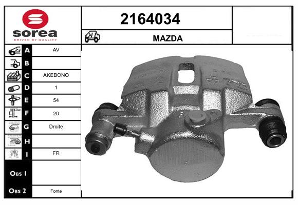 Etrier frana 2164034 EAI