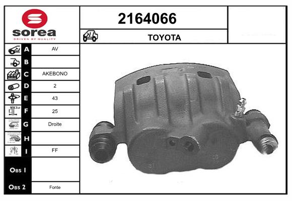 Etrier frana 2164066 EAI