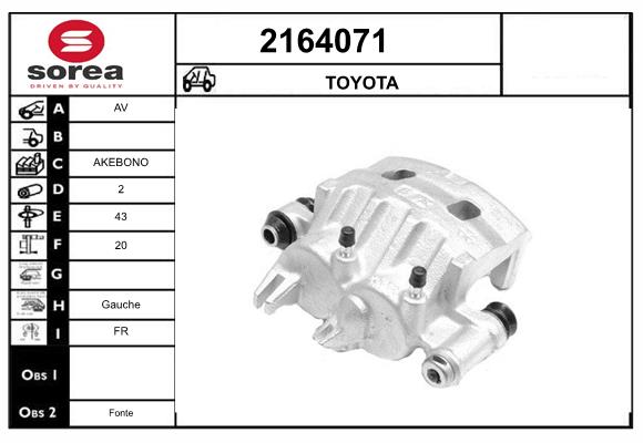 Etrier frana 2164071 EAI