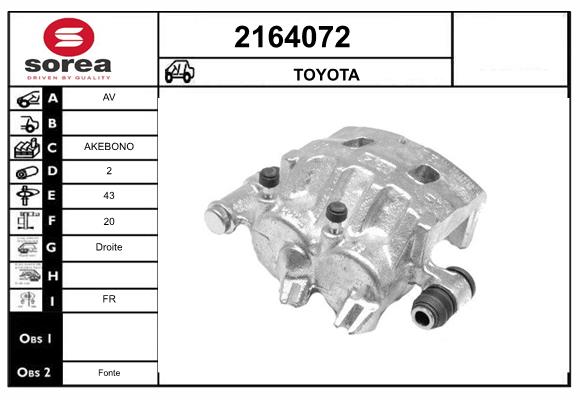 Etrier frana 2164072 EAI