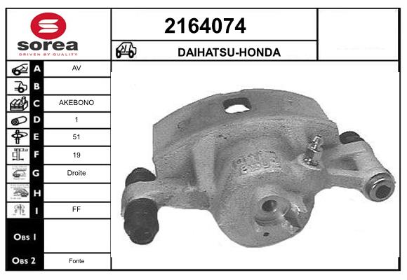 Etrier frana 2164074 EAI