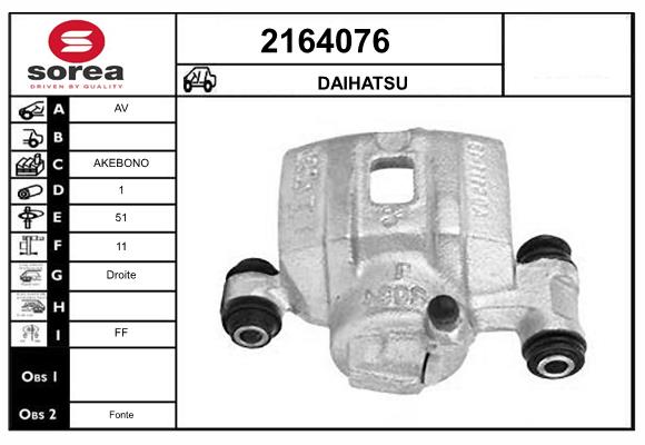 Etrier frana 2164076 EAI