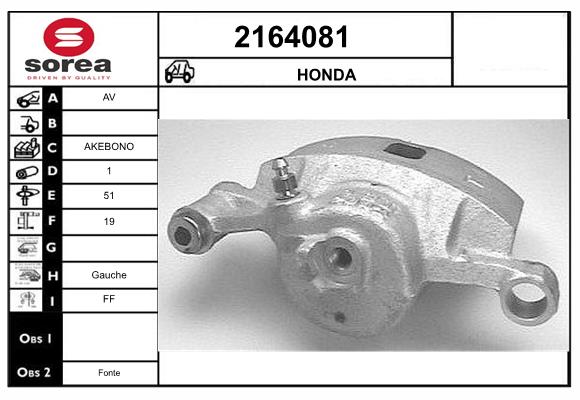 Etrier frana 2164081 EAI