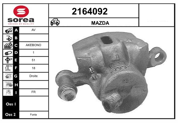 Etrier frana 2164092 EAI