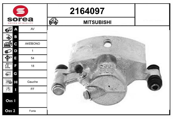 Etrier frana 2164097 EAI