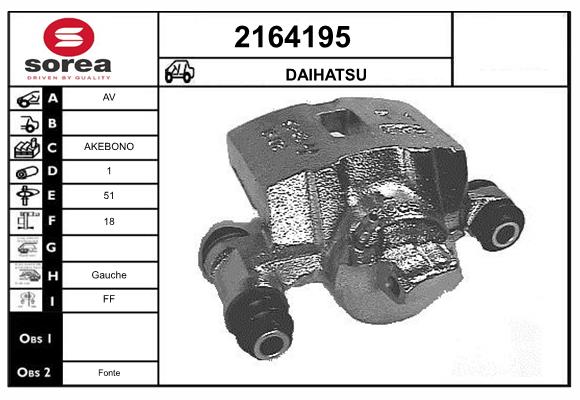 Etrier frana 2164195 EAI